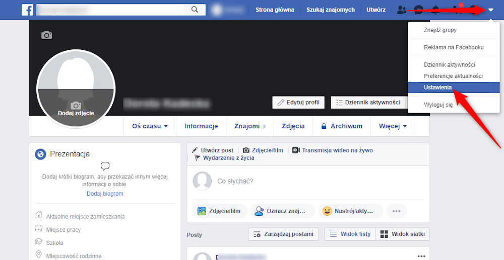 Jak zablokować wyszukiwanie profilu Facebook przez inne przeglądarki?